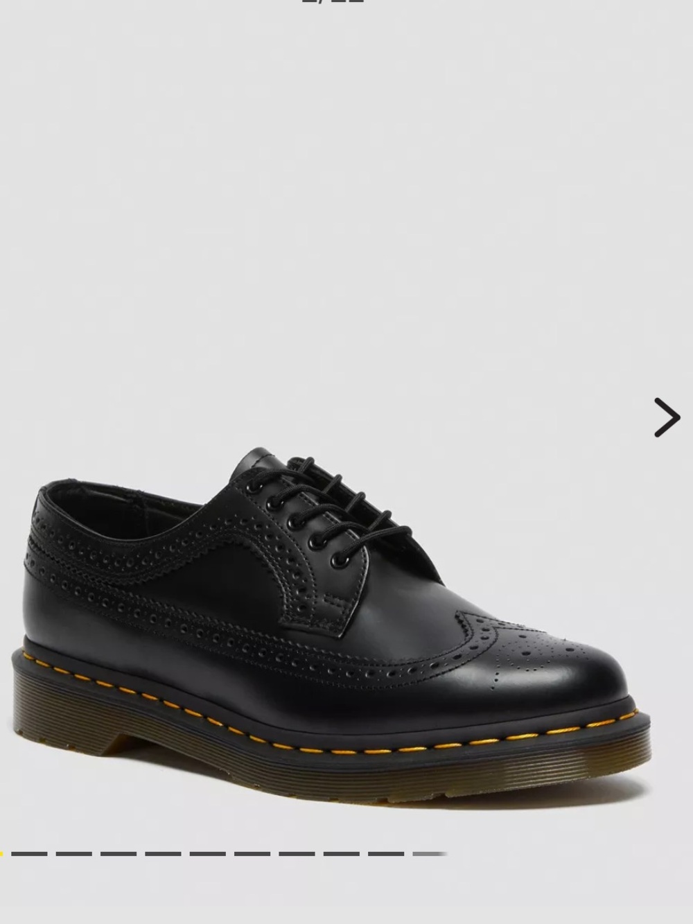 Dr. Martens Yellow Stitch Smooth Leather Brogue Shoe Women’s 6 Men’s 5 EU 37 EUC
